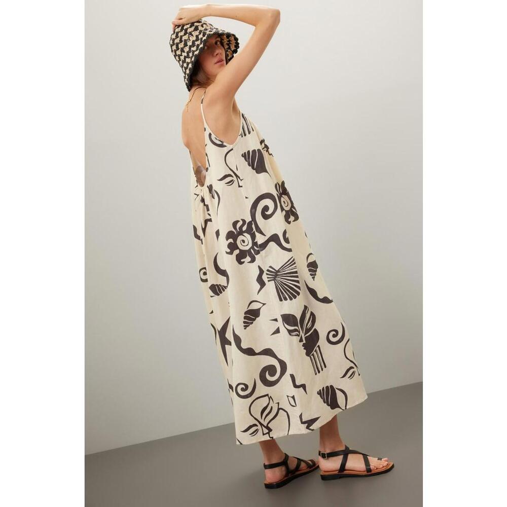 Untitled in Motion Multicolored Ophelia Abstract Dress Size XS with Lints